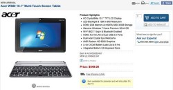 Acer Iconia W500 up for pre-order for $549