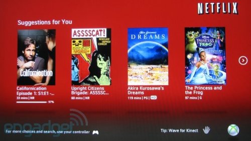 Netflix for Xbox 360 gets Kinect support