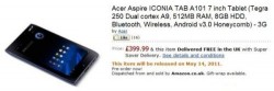 Acer Iconia Tab A100 up for pre-order on Amazon UK for £400