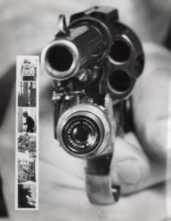Revolver Camera shoots a bullet, takes a picture