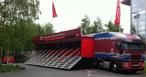 Vodafone truck can charge 2,000 mobile handsets at one time