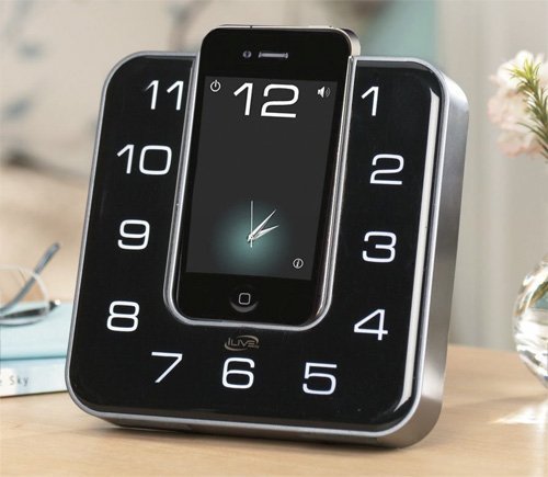iLive Clock Radio iPhone dock