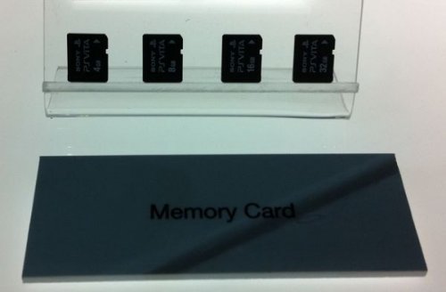 The Sony PlayStation Vita's removable memory looks like it's an SD card