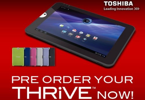 Toshiba Thrive now available for pre-order