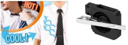 Thanko USB-powered necktie clip cooler