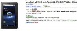 Viewsonic ships 7-inch ViewBook VB730 tablet for $230
