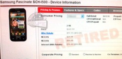 Verizon Retiring The Samsung Fascinate?