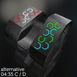 Hexagons LED Watch Concept