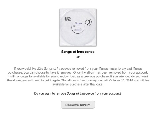 Apple U2 Removal